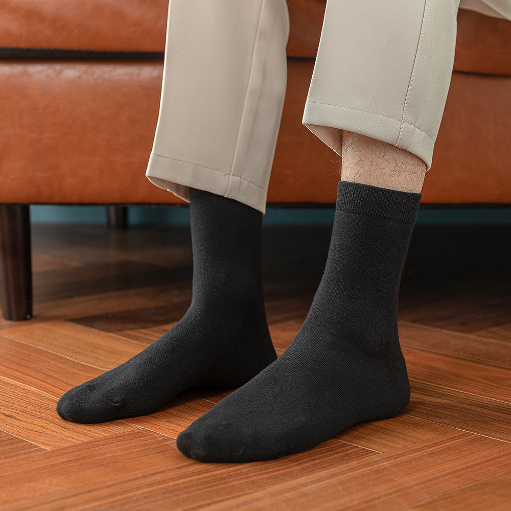 Breathable Cotton Business Socks Soft & Comfortable for Fall & Spring