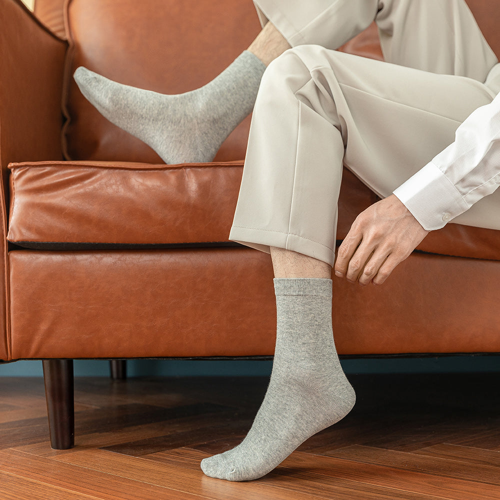 Breathable Cotton Business Socks Soft & Comfortable for Fall & Spring