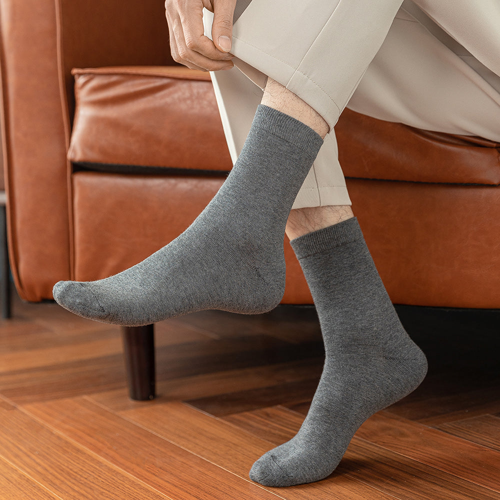 Breathable Cotton Business Socks Soft & Comfortable for Fall & Spring