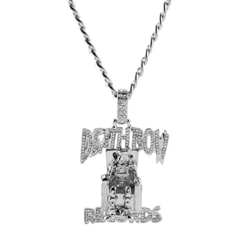 Iced Out Prisoner Pendant Necklace AAA Zircon Hip Hop Statement Chain