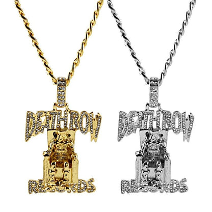 Iced Out Prisoner Pendant Necklace AAA Zircon Hip Hop Statement Chain