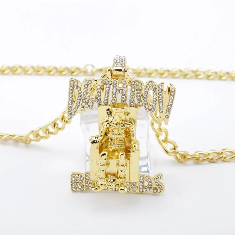 Iced Out Prisoner Pendant Necklace AAA Zircon Hip Hop Statement Chain