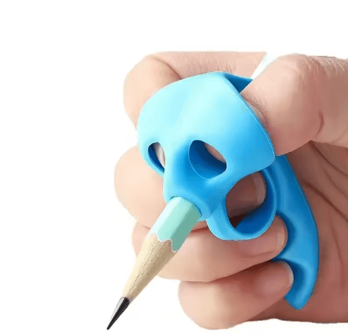 5-Finger Silicone Pencil Grip – Kids Handwriting Training & Posture Correction Aid