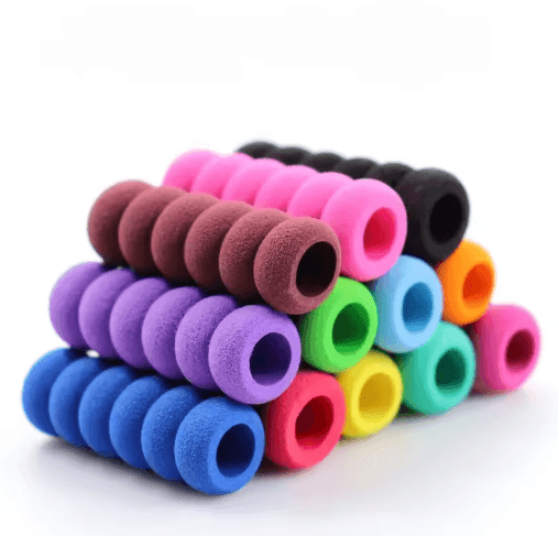 30PCS Soft Sponge Pencil Grips for Kids – Anti-Slip Handwriting & Finger Support Set