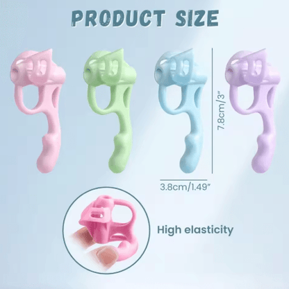 1pc New Silicone Silicone Pencil Holder Soft Sturdy Pencil Holder Comfortable Flexible Pen Writing Aid Tool for Kids Han