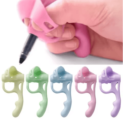 1pc New Silicone Silicone Pencil Holder Soft Sturdy Pencil Holder Comfortable Flexible Pen Writing Aid Tool for Kids Han