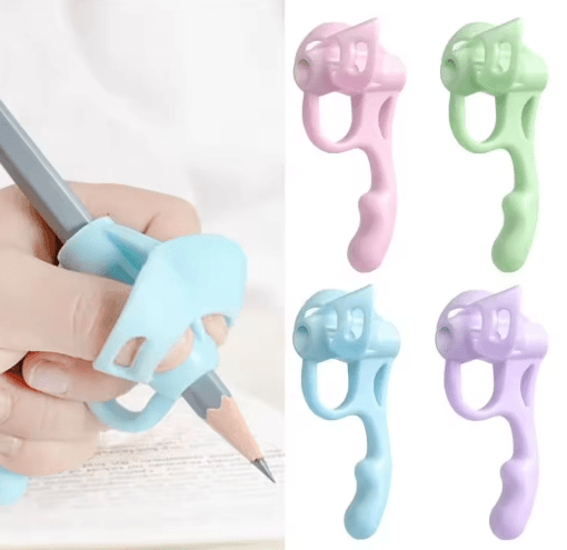 1pc New Silicone Silicone Pencil Holder Soft Sturdy Pencil Holder Comfortable Flexible Pen Writing Aid Tool for Kids Han