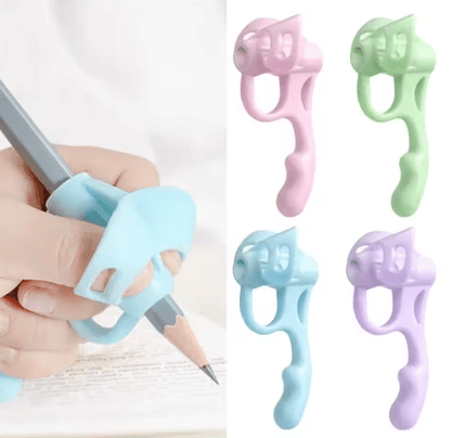 1pc New Silicone Silicone Pencil Holder Soft Sturdy Pencil Holder Comfortable Flexible Pen Writing Aid Tool for Kids Han