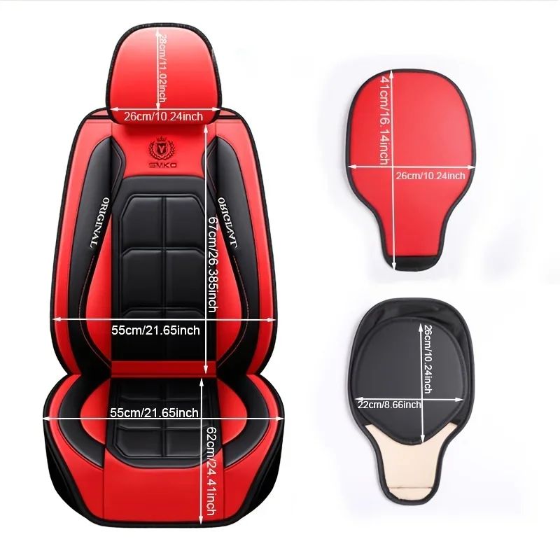 Premium leather car seat cover for Front Seat - Universal Waterproof Driver & Passenger Cushion