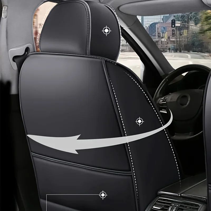 Premium leather car seat cover for Front Seat - Universal Waterproof Driver & Passenger Cushion