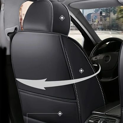 Premium leather car seat cover for Front Seat - Universal Waterproof Driver & Passenger Cushion