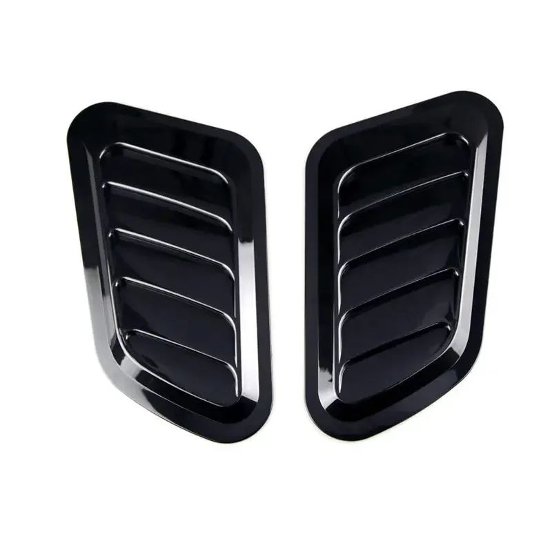 Carbon Fiber Car Decorative Air Vent Trim – Universal Car Hood Vent Sticker Set (2PCS)