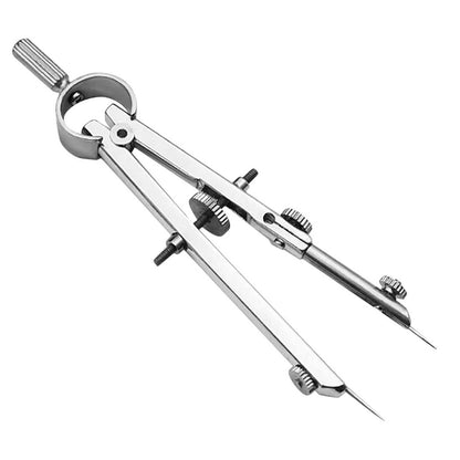 Metal Spring Compass  Portable and Compact Drawing Tool for School, Office, and Drafting