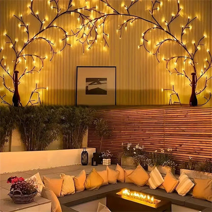 Bendable Willow Branch LED Lights 72 96 LED 8 Mode Vine Tree Wall Decor