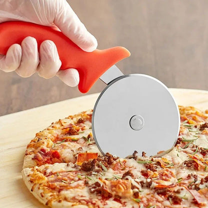 Stainless Steel Pizza Cutter Roller Wheel Kitchen Pastry Cutting Tool
