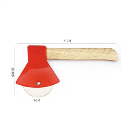 Stainless Steel Pizza Cutter Wheel with Bamboo Handle Sharp Rotary Blade