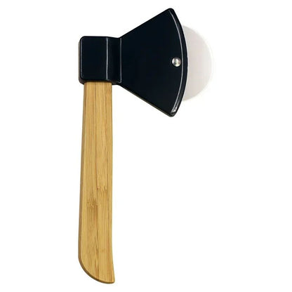 Stainless Steel Pizza Cutter Wheel with Bamboo Handle Sharp Rotary Blade