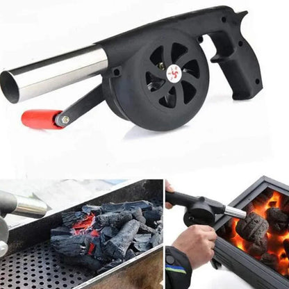 Portable Hand Blower BBQ Air Fan Manual Fire Starter Tool
