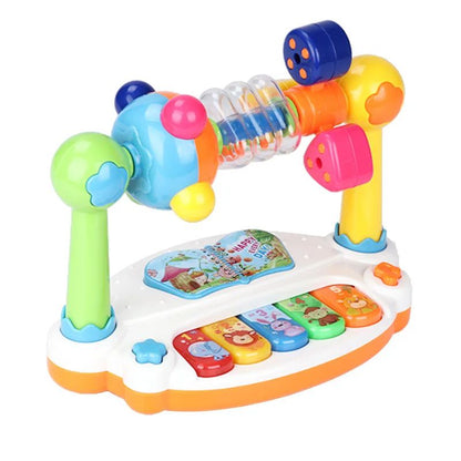 Rotating Light-Up Baby Piano Toy – Interactive Musical Learning Keyboard for Toddlers