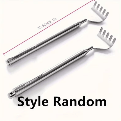 Extendable Stainless Steel Back Scratcher for Instant Itch Relief