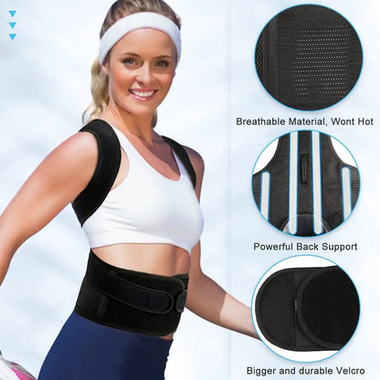 NEENCA Aero-Align Lumbar Support System – Premium Posture Corrector & Back Straightener