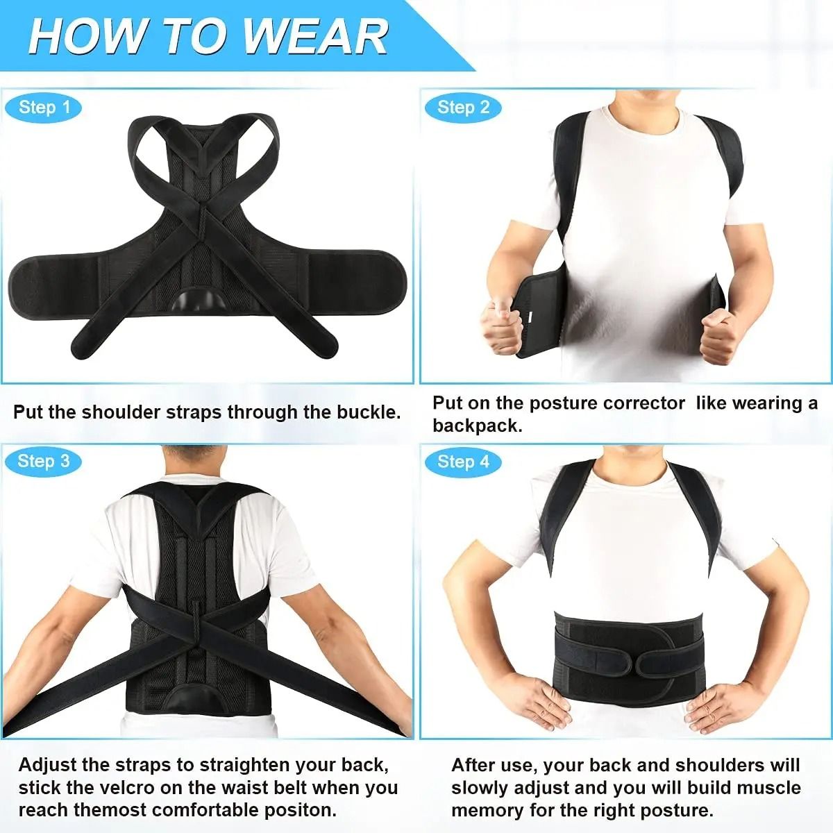 NEENCA Aero-Align Lumbar Support System – Premium Posture Corrector & Back Straightener