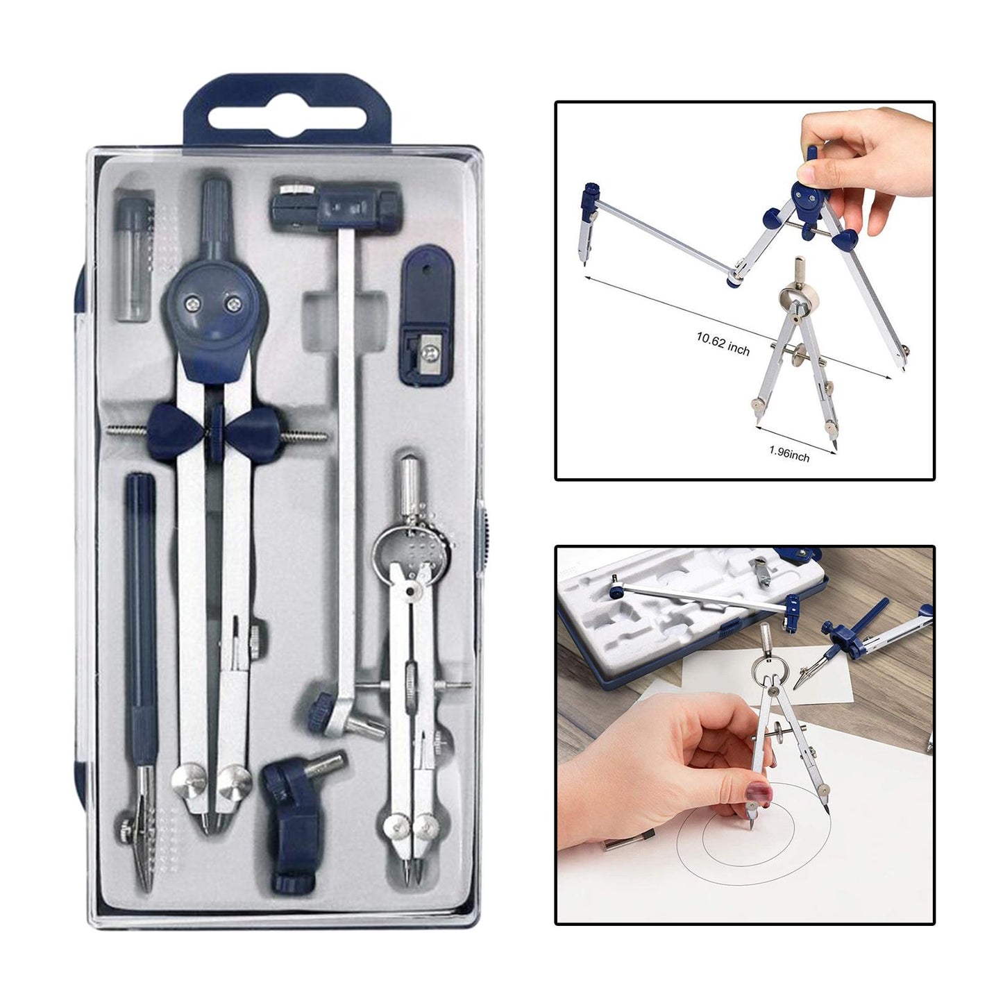 Precision Geometry Tool Kit  Professional Circle Drawing Tool & Drafting Kit for Engineers with Storage Box