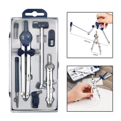 Precision Geometry Tool Kit  Professional Circle Drawing Tool & Drafting Kit for Engineers with Storage Box