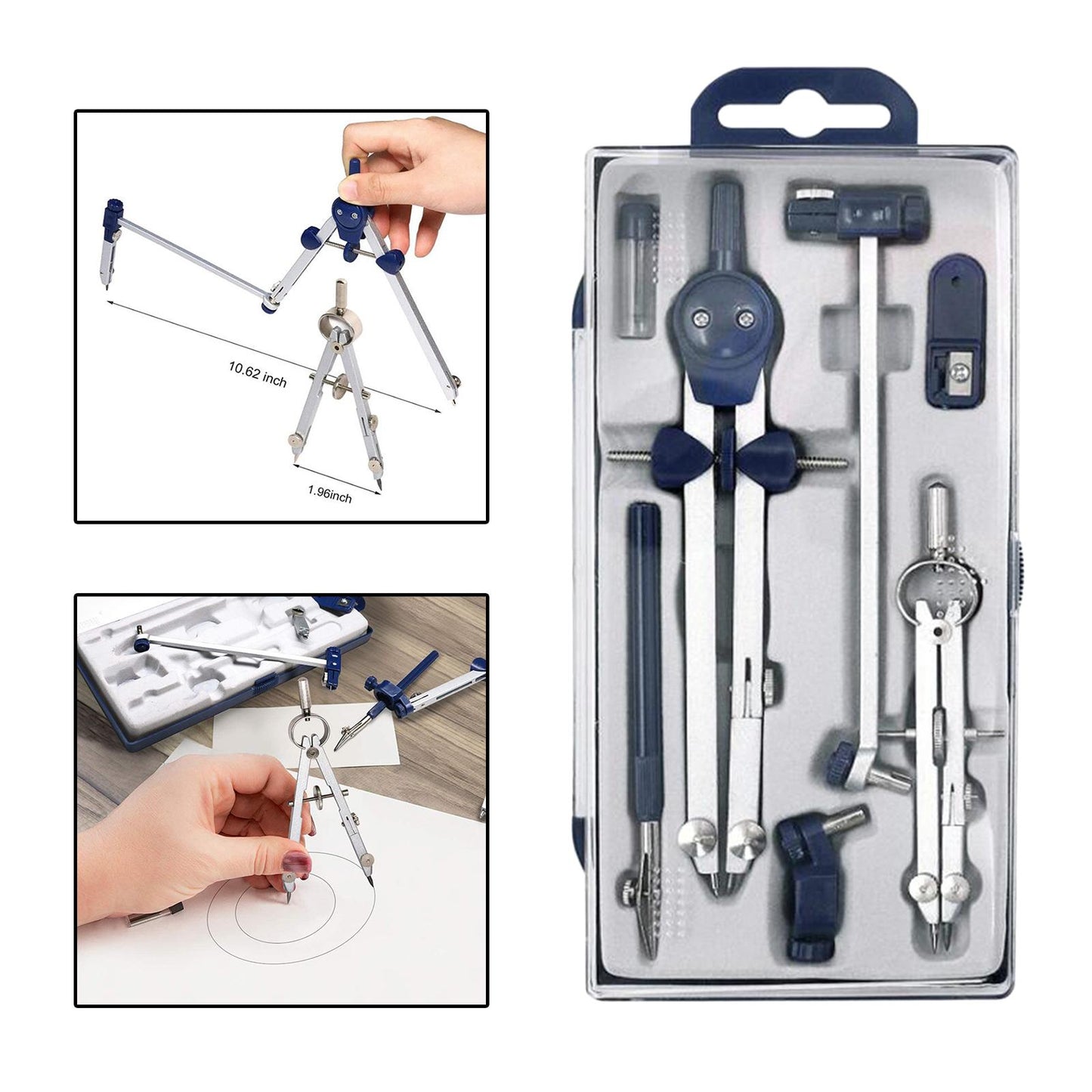Precision Geometry Tool Kit  Professional Circle Drawing Tool & Drafting Kit for Engineers with Storage Box