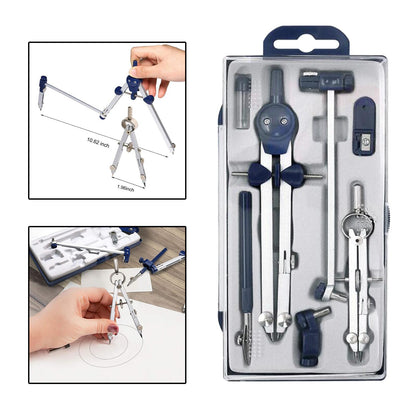Precision Geometry Tool Kit  Professional Circle Drawing Tool & Drafting Kit for Engineers with Storage Box