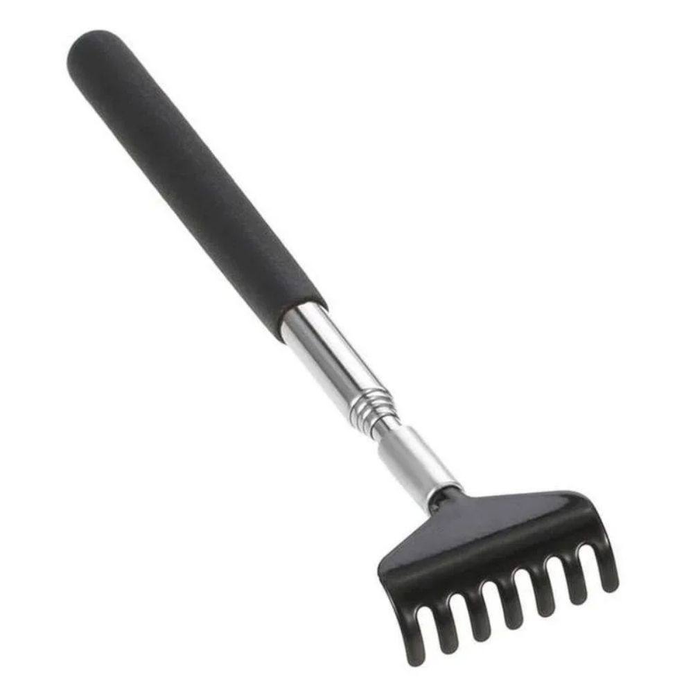 Telescopic Back Scratcher with Carrying Bag, Stainless Steel Massager for Relaxation and Comfort