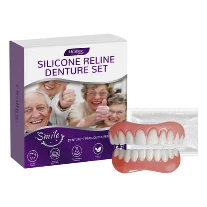 Silicone Denture Reline Kit Soft Upper and Lower Teeth Set