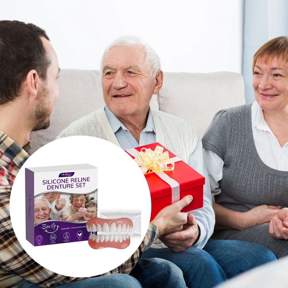 Silicone Denture Reline Kit Soft Upper and Lower Teeth Set