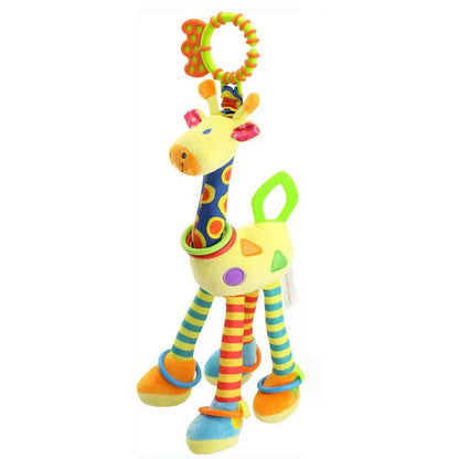 SnuggleBell Plush Giraffe Baby Rattle & Teether Toy
