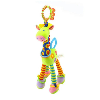 SnuggleBell Plush Giraffe Baby Rattle & Teether Toy