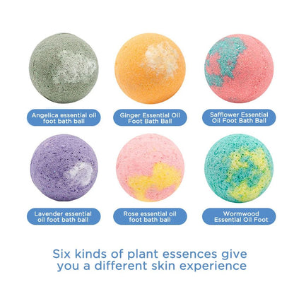 12pcs Organic Bath Bomb Gift Set – Handmade Essential Oil Bath & Foot Spa Bombs for Relaxation