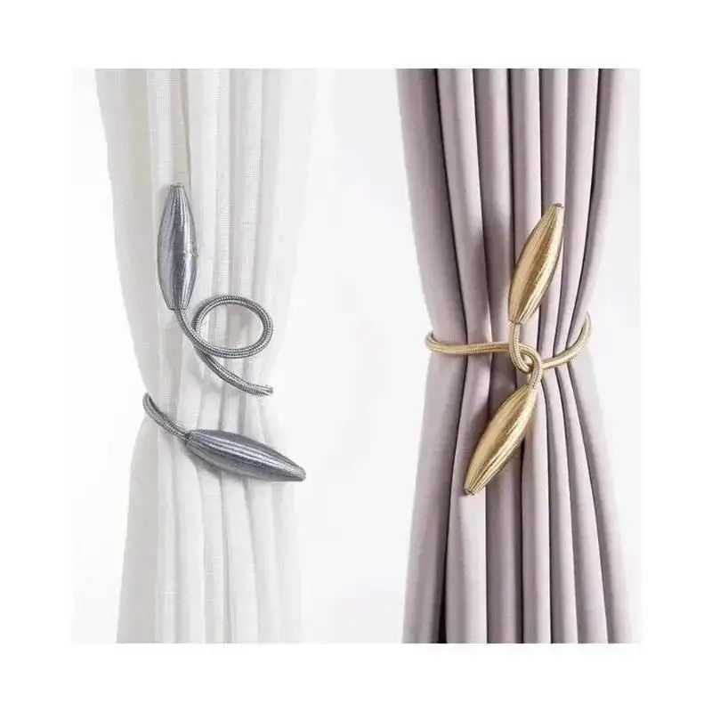 Magnetic Curtain Tieback Rope – No-Drill Curtain Buckle Strap for Modern Home Decor