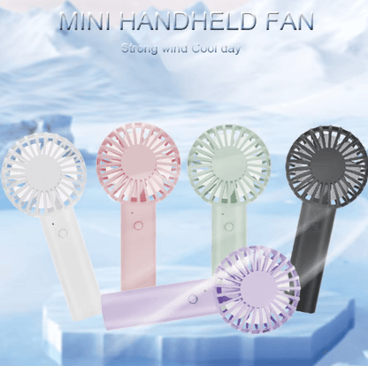 Cool Breeze USB Rechargeable Mini Handheld Fan for Travel, Desk & Outdoor Cooling