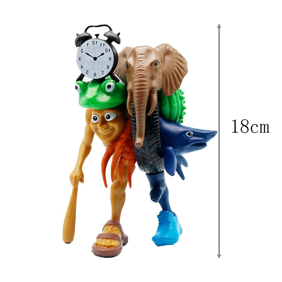 Italian Brainrot Figure Collectible Tung Tung Tung Sahur Tralalero Tralala Desktop Ornament Toy