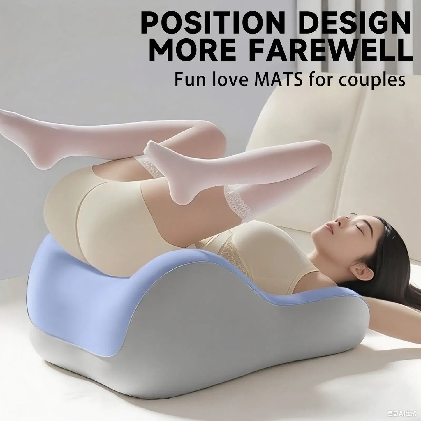 Anatomical Memory Foam Couples Support Cushion