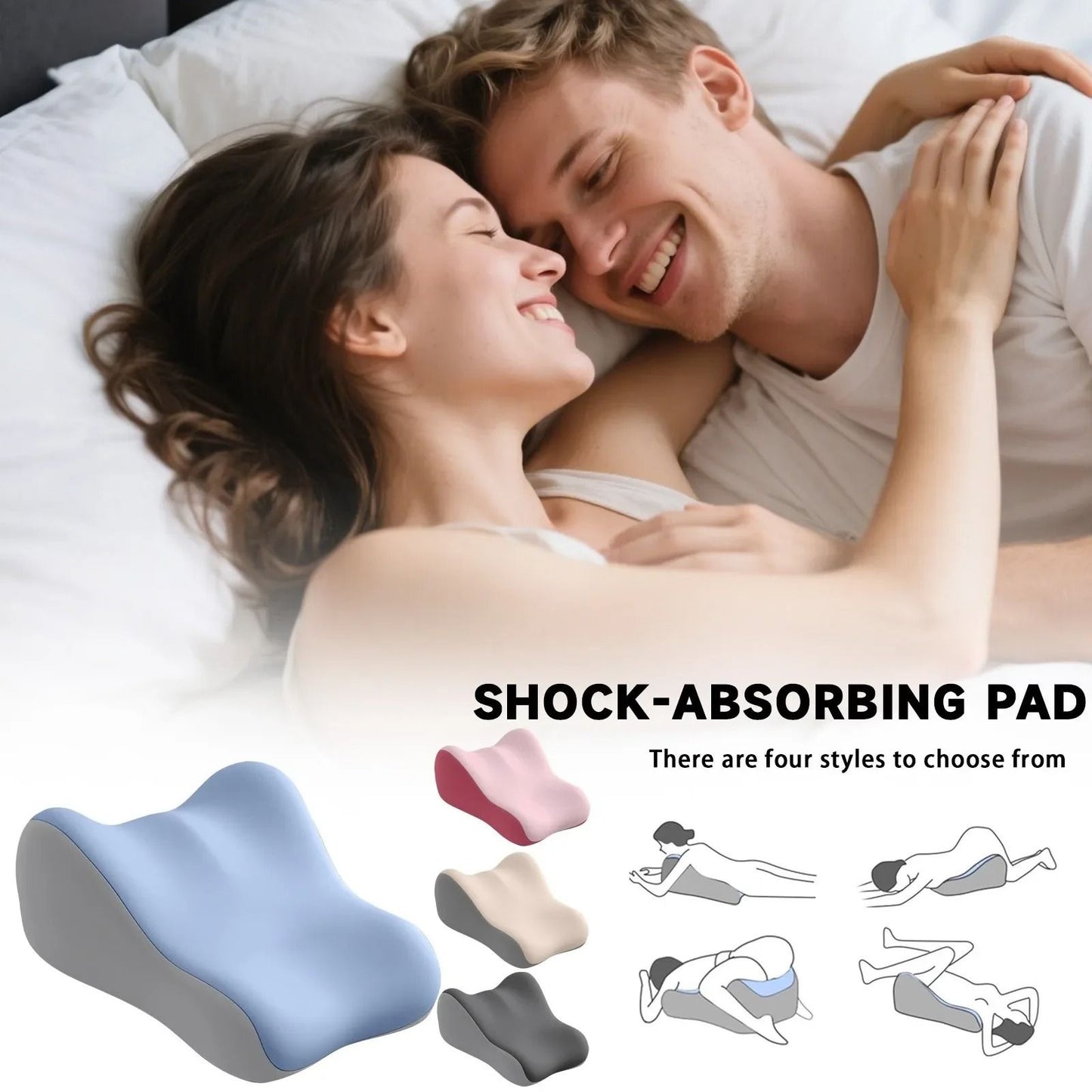 Anatomical Memory Foam Couples Support Cushion