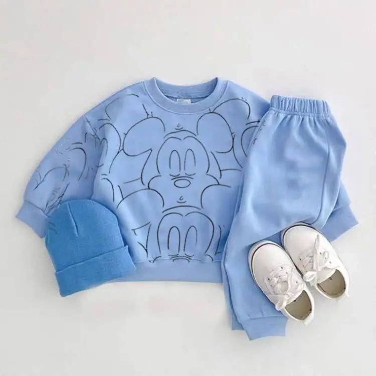 Cartoon Baby Summer Outfit 2-Piece Toddler Clothing Set with T-Shirt and Shorts