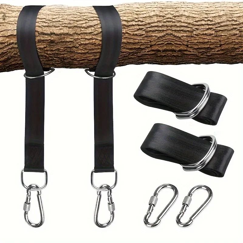 Heavy Duty Hammock Hanging Straps with Steel Hooks