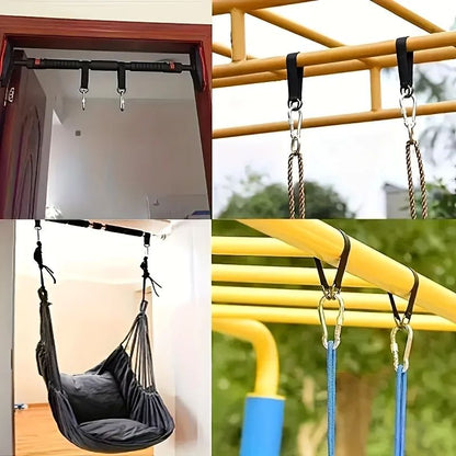 Heavy Duty Hammock Hanging Straps with Steel Hooks