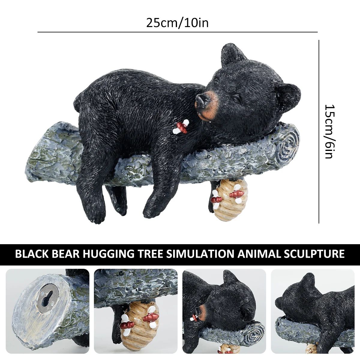 Funny Garden Statue Resin Yard Decor Animal and Gnome Sculpture Wall Mounted Outdoor Ornament