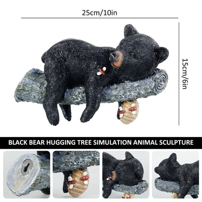 Funny Garden Statue Resin Yard Decor Animal and Gnome Sculpture Wall Mounted Outdoor Ornament