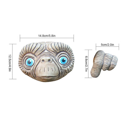Funny Garden Statue Resin Yard Decor Animal and Gnome Sculpture Wall Mounted Outdoor Ornament