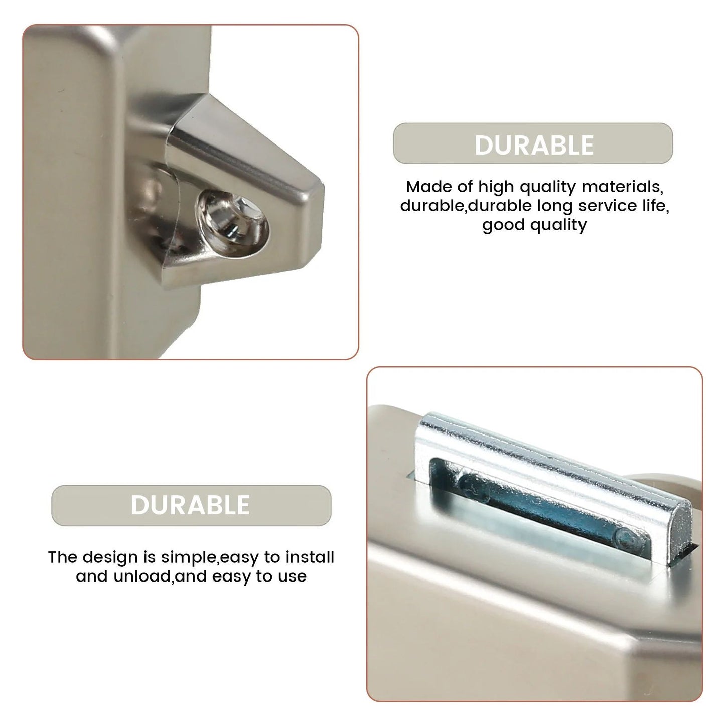 Push Button Cabinet Latch Set Keyless Door Catch for RV Drawers and Cupboards