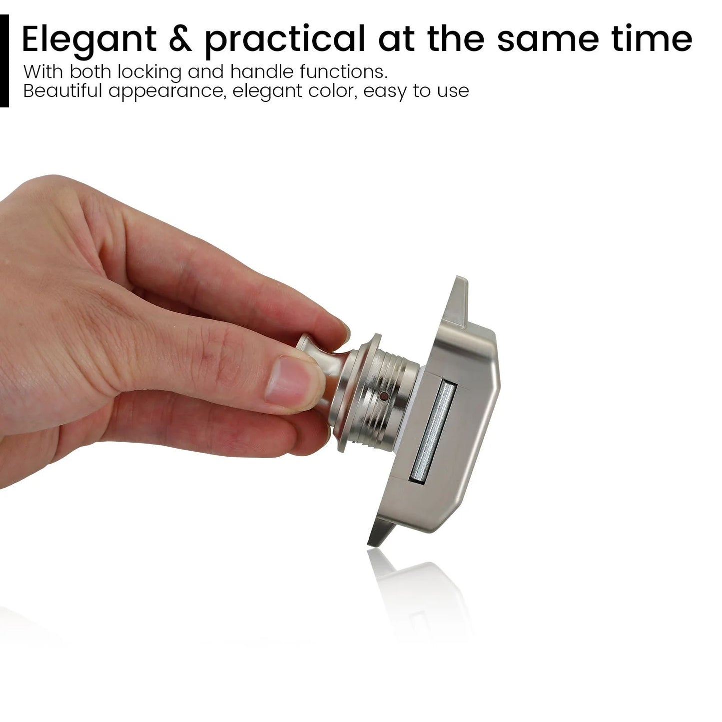 Push Button Cabinet Latch Set Keyless Door Catch for RV Drawers and Cupboards