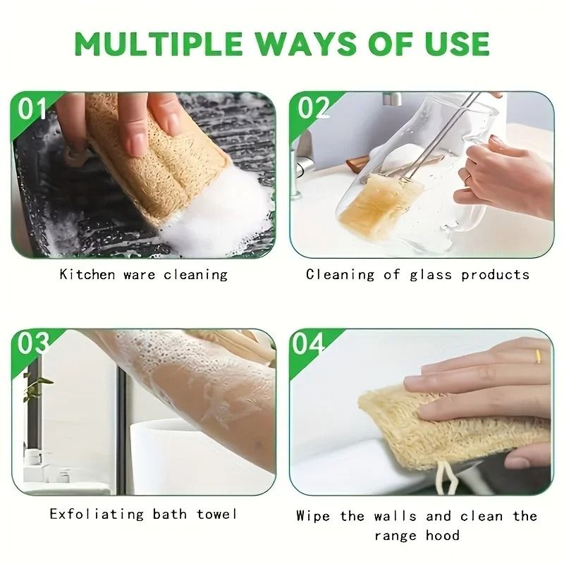 10 Piece Natural Fibrous Dermal Exfoliation Shield